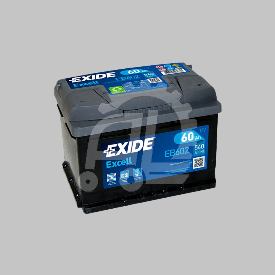 Аккумуляторная батарея EXIDE 12V 60Ah 540A (обратная)